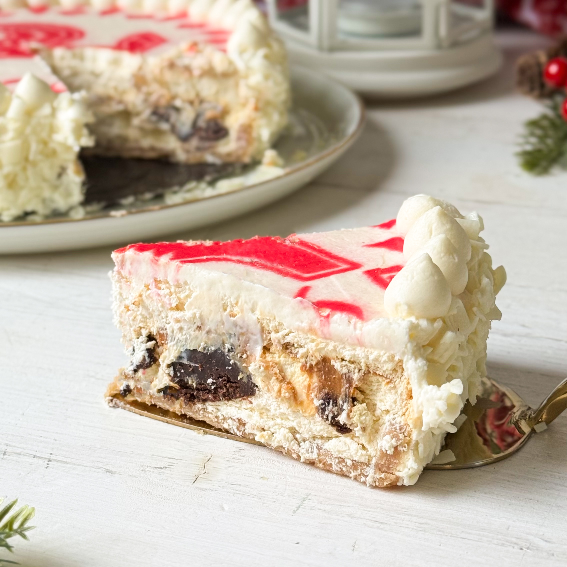 Нежный чизкейк с брауни с карамелью НГ 1,150 кг не резанный изображение 7