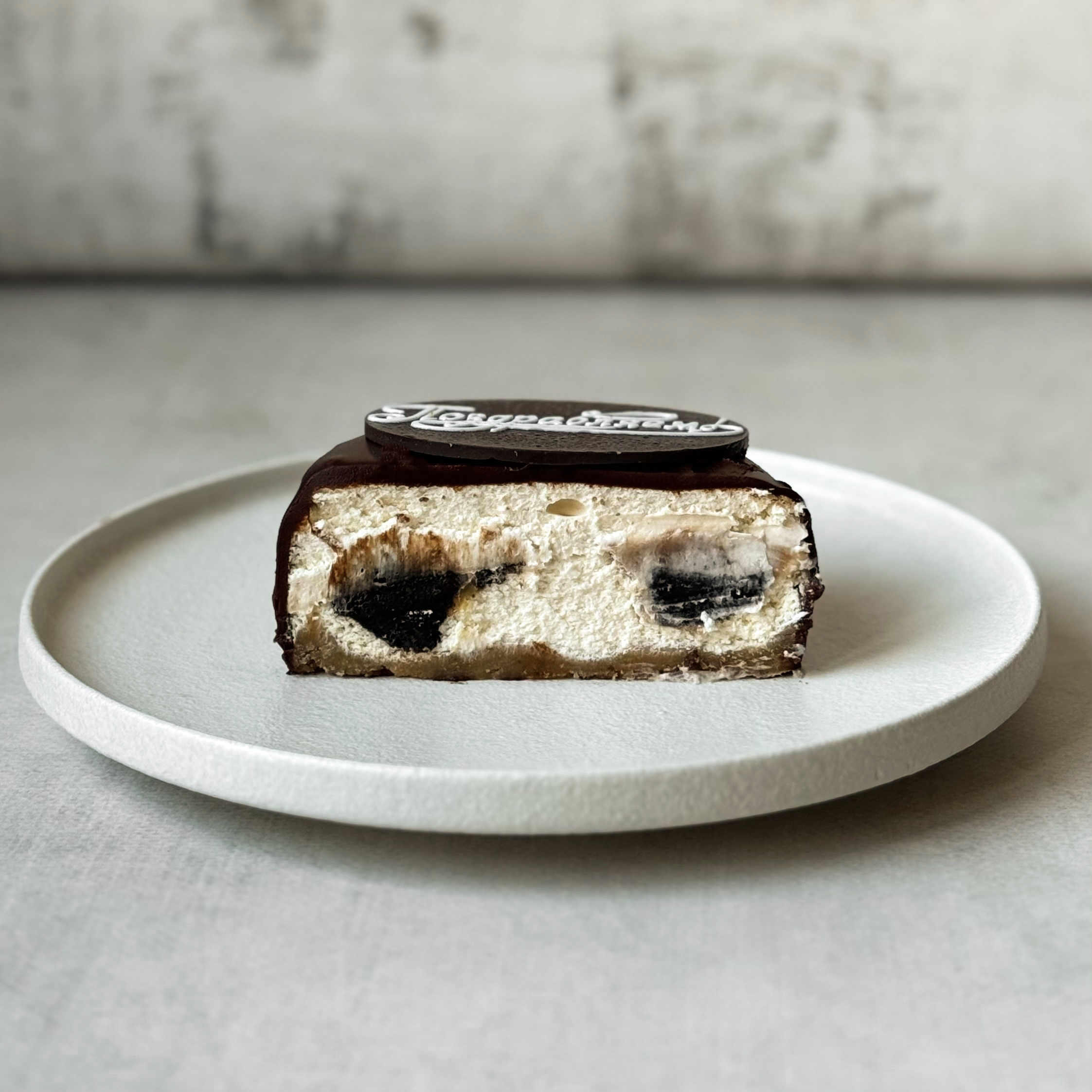 Бенто-торт Чизкейк брауни с карамелью (Поздравляем)  изображение 4