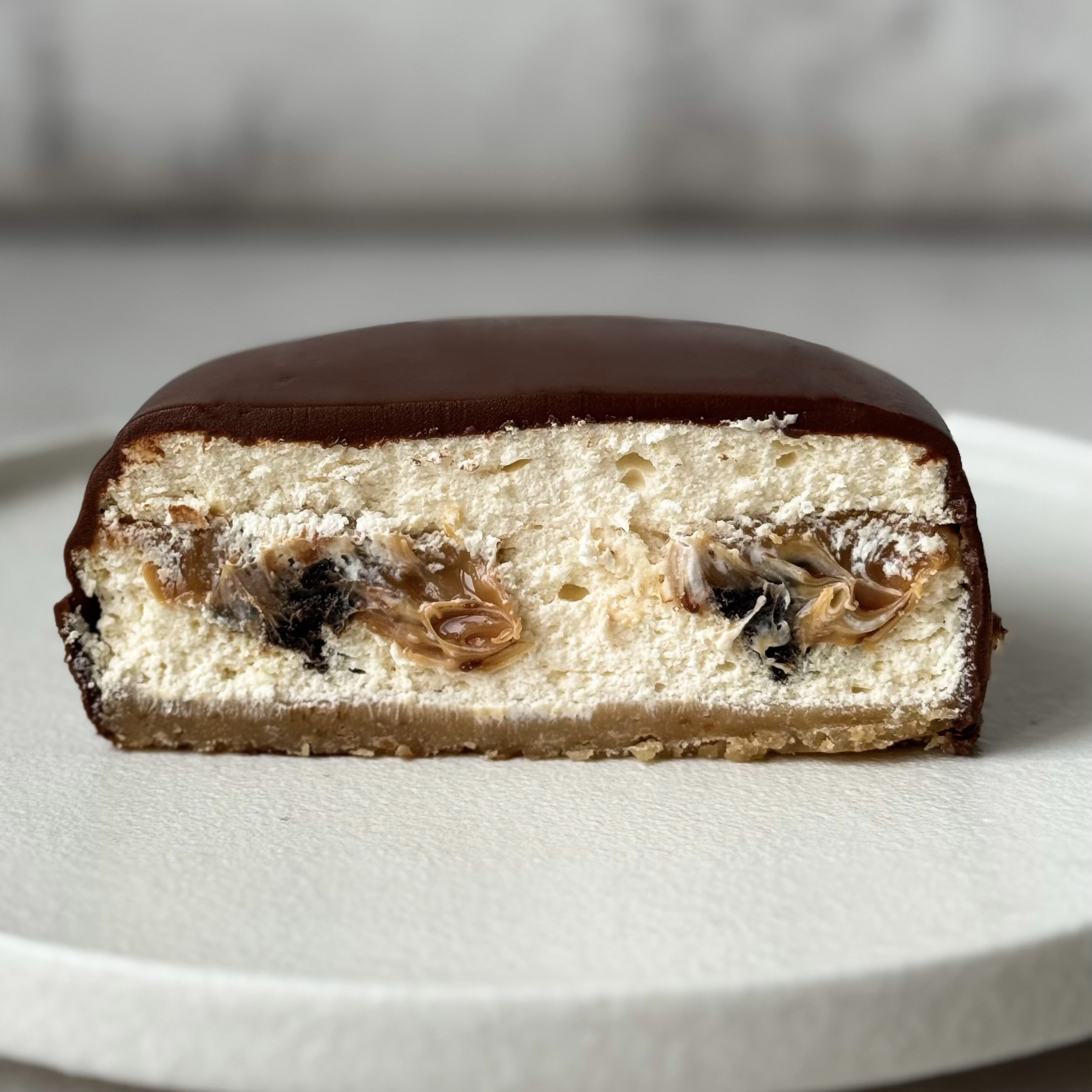 Бенто-торт Чизкейк брауни с карамелью (С Днём Рождения) изображение 2