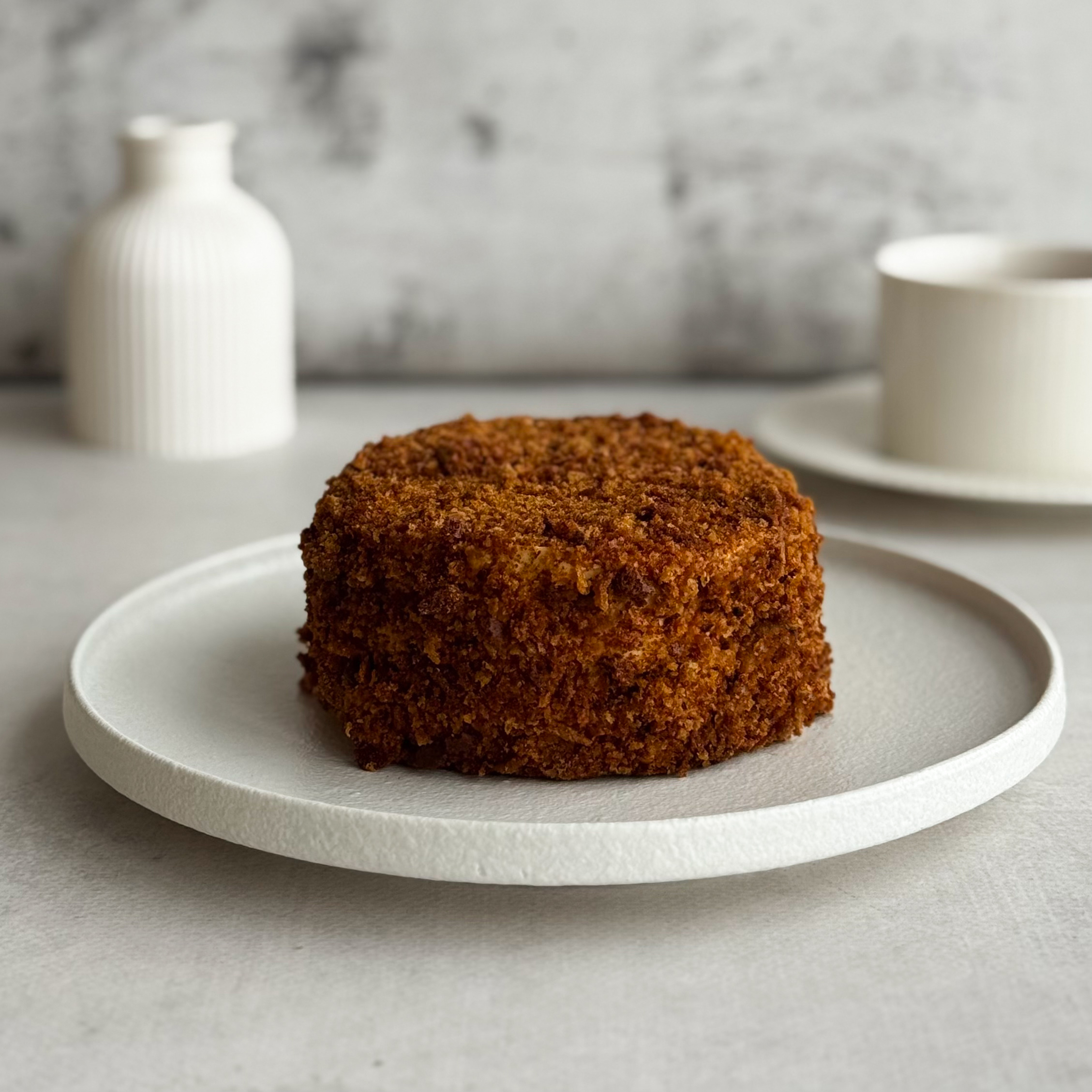 Класический медовик с традиционным вкусом в формате бенто в индивид.упаковке изображение 4