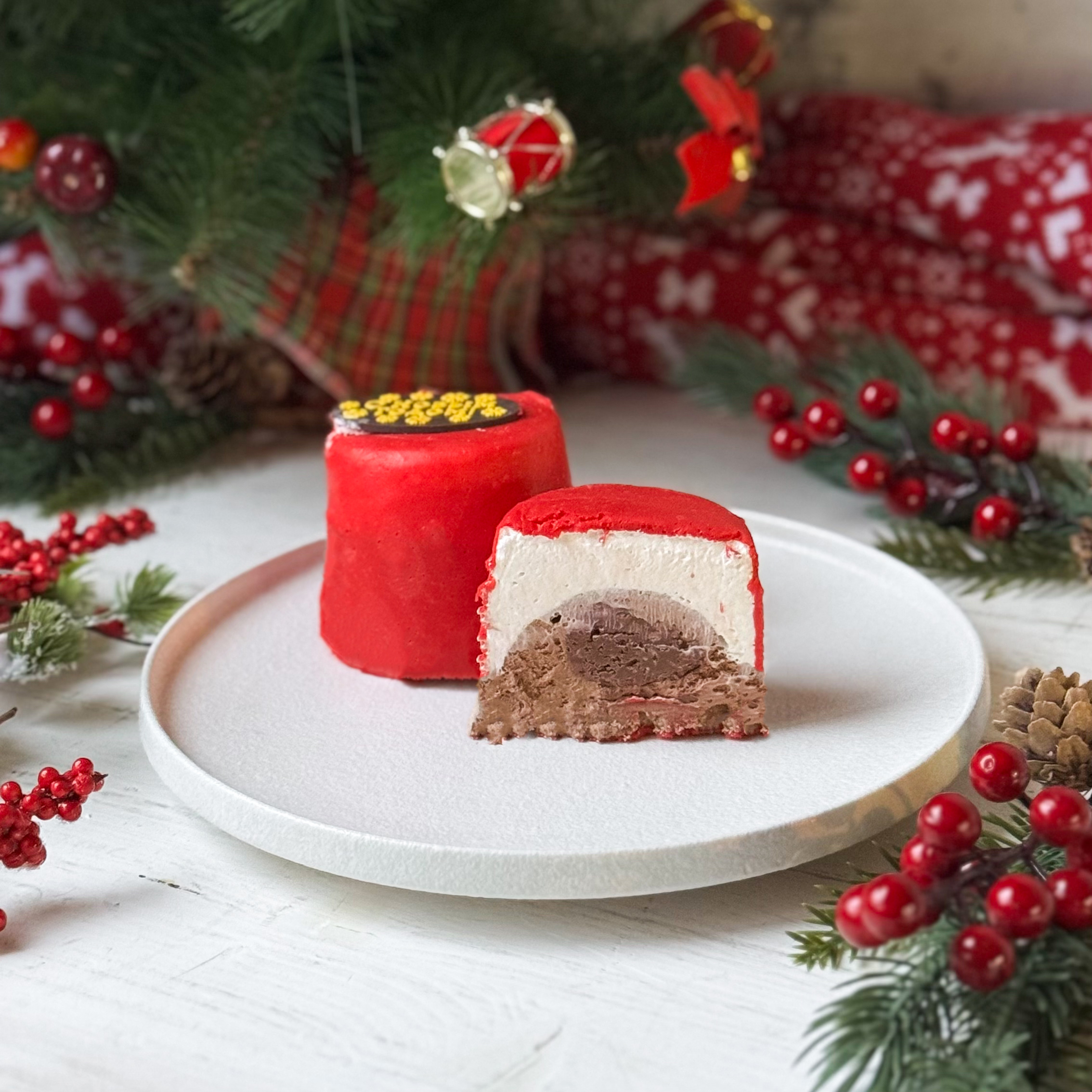 Пирожное муссовое «Шоколадная бомба»  (Новый Год) в индивид.упаковке изображение 1